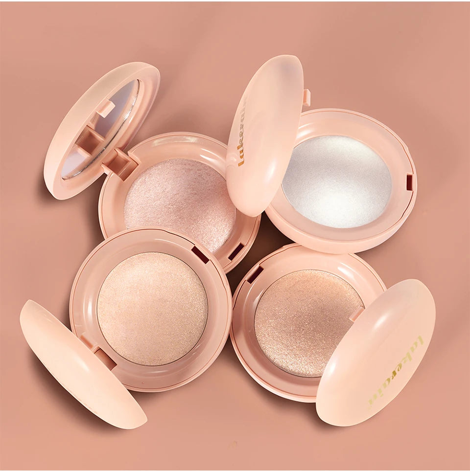 Waterproof Shimmer Highlighter Powder Natural Glossy Effect Makeup