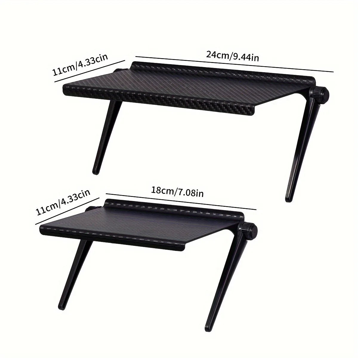 Adjustable TV Screen Top Shelf Monitor Storage Rack Organizer Stand