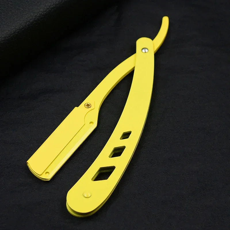 Men Shaving Razor Folding Barber Hair Removal Knife - 24