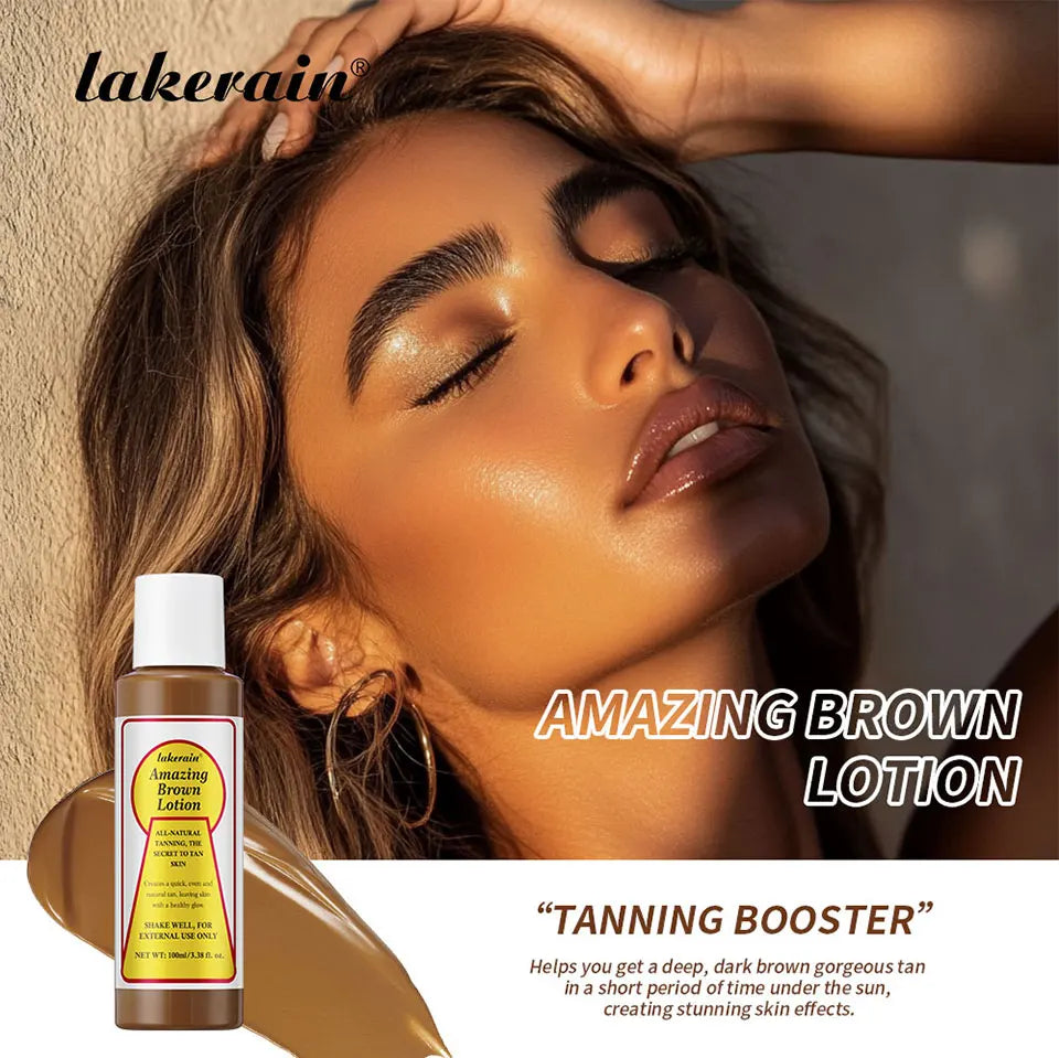 Amazing Brown Tanning Lotion Self Tanner Booster