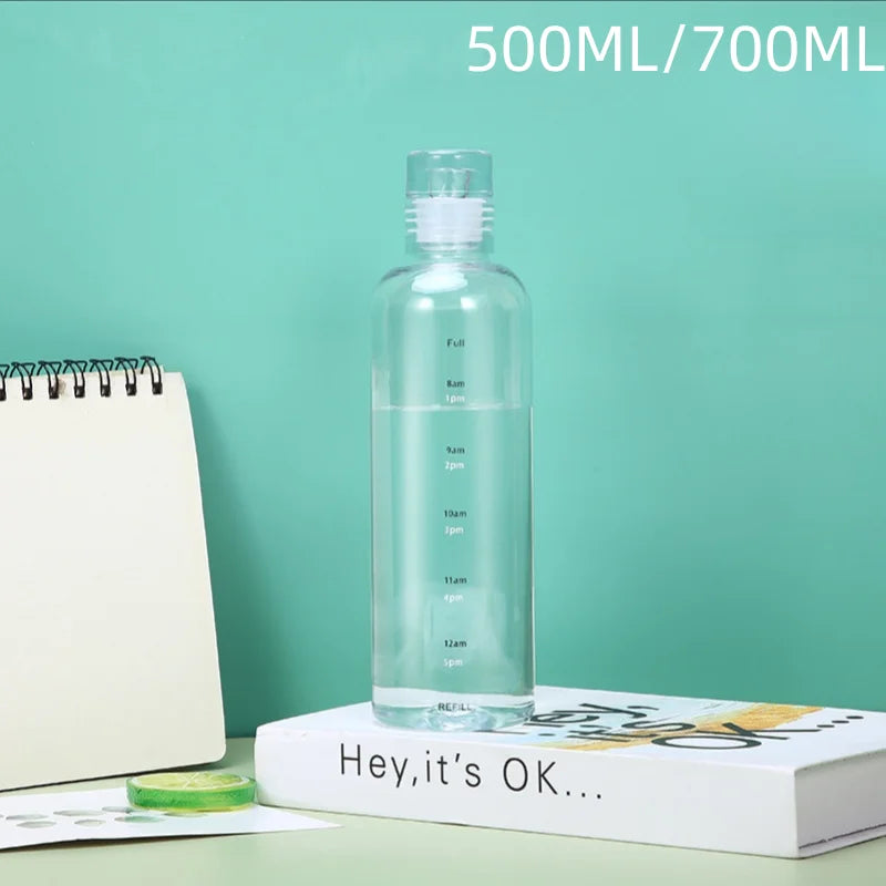 Large Capacity Transparent Water Bottle Portable Sports Travel Cup - 19
