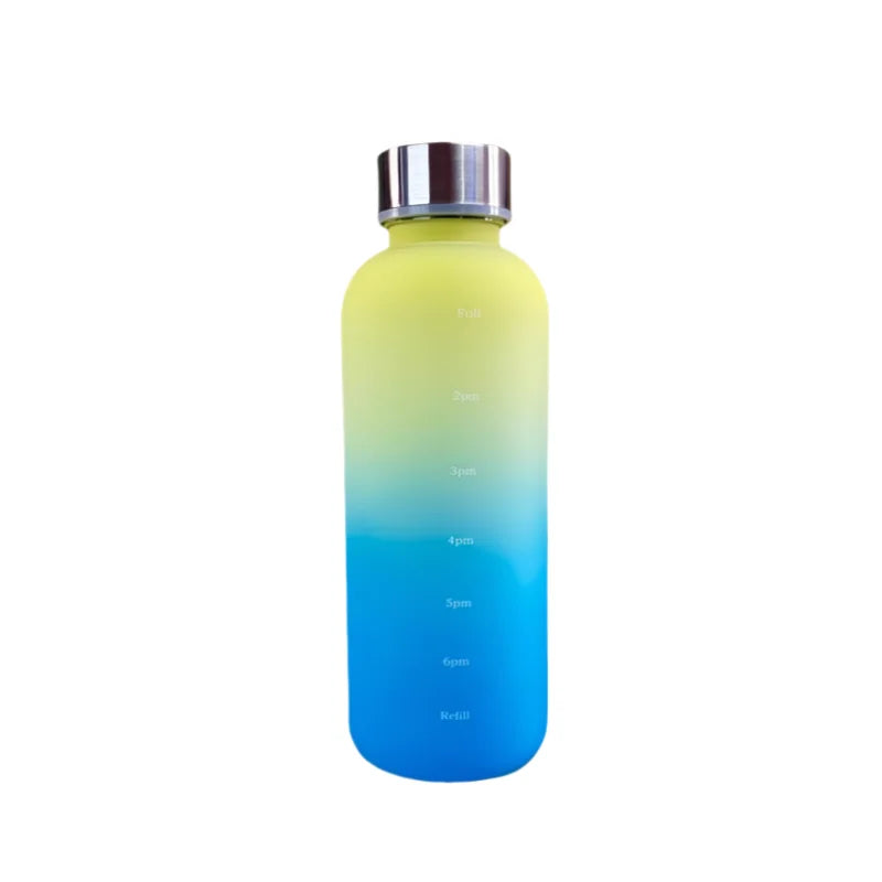 550ml Motivational Water Bottle with Time Marker Leakproof Sports Flask