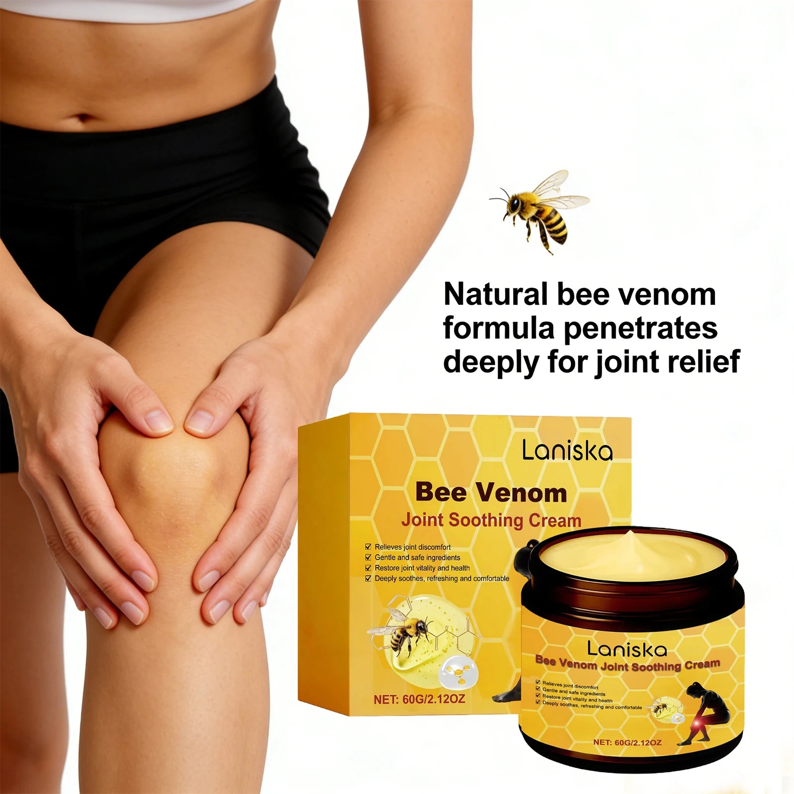 Bee Venom Joint Soothing Cream Body Care Massage Cream - 8