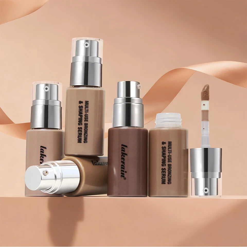 Multi-Use Liquid Foundation Bronzing And Shaping Serum Makeup