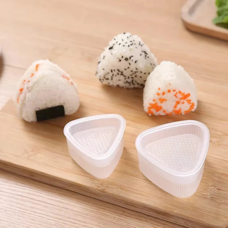 2pc Triangle Sushi Onigiri Mold Set Rice Ball Press Maker Bento Tool - 10