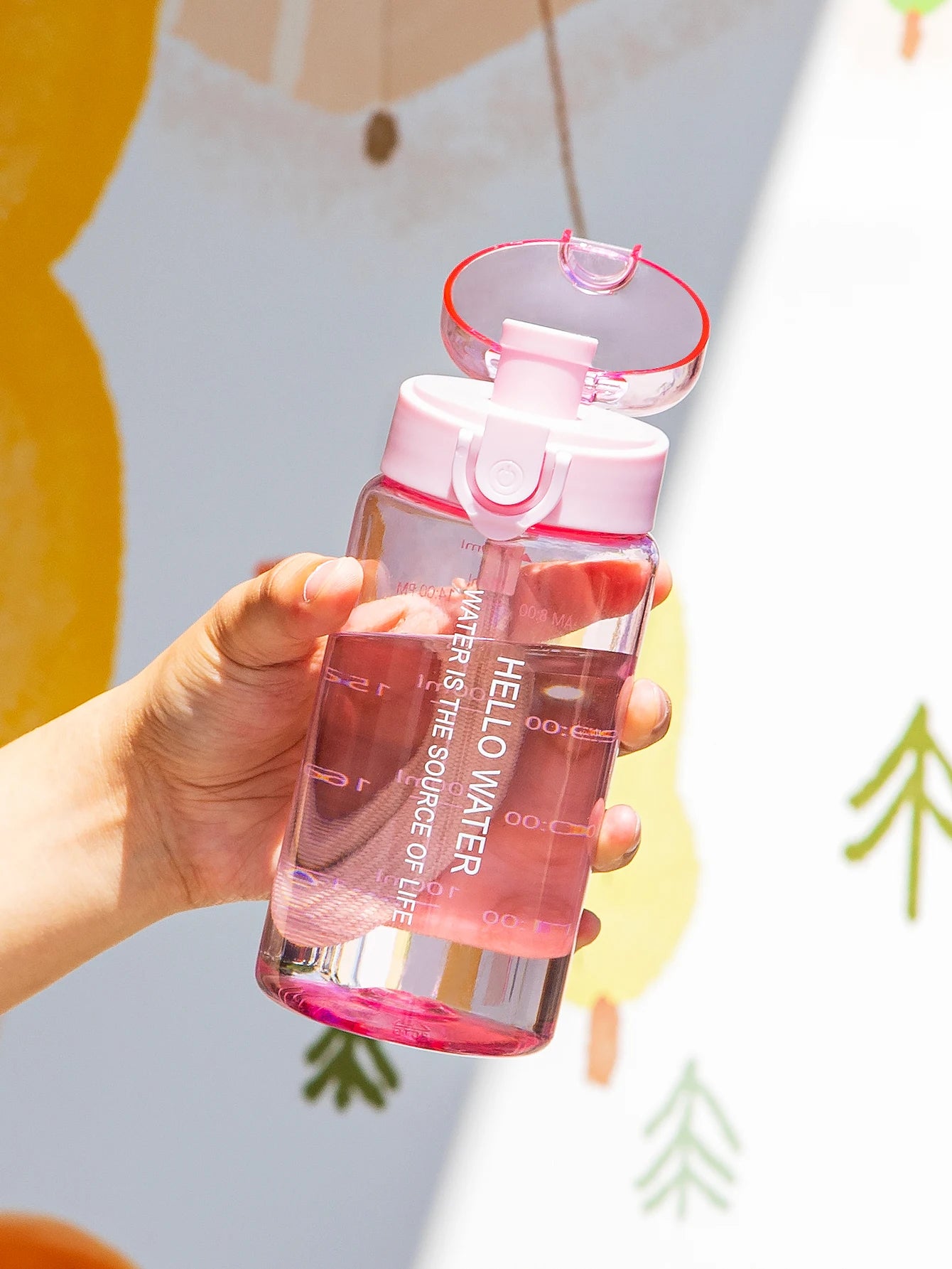 Transparent Sports Water Bottle Leakproof Drinking Cup 550ml 780ml - 12