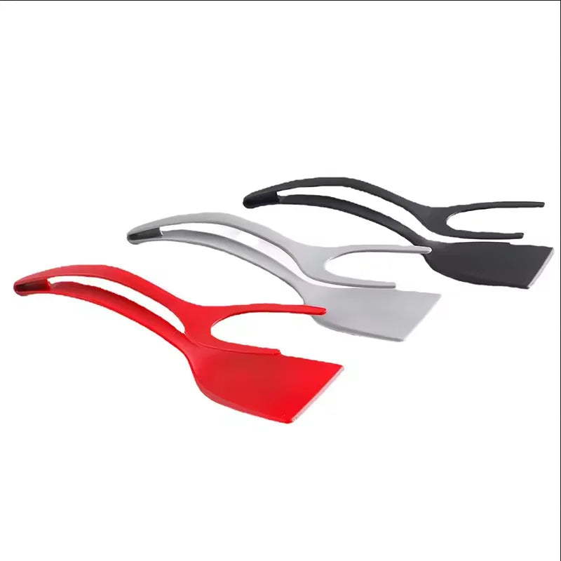 2-in-1 Silicone Food Flipper and Steak Tongs Kitchen Cooking Utensil - 5