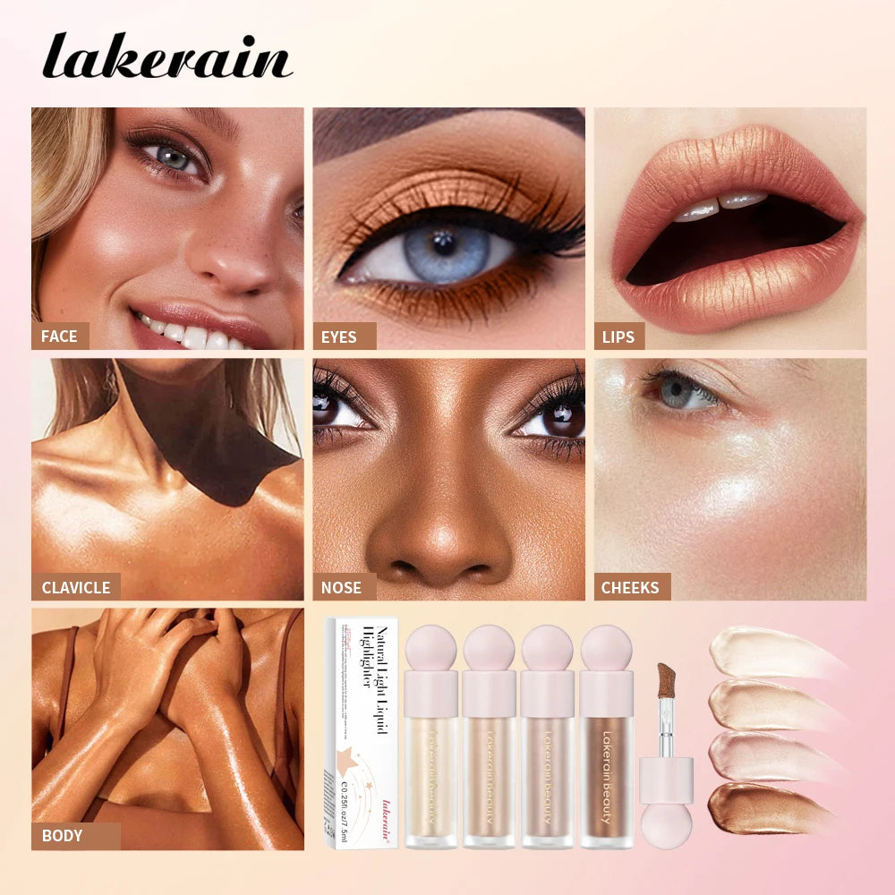 Liquid Highlighter Makeup Natural Glow Luminizer - 3