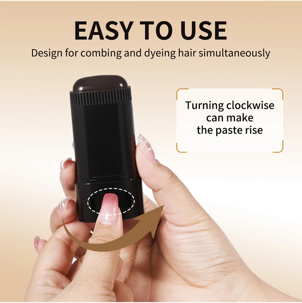 Temporary Hair Dye Stick and Root Touch Up Comb - 12