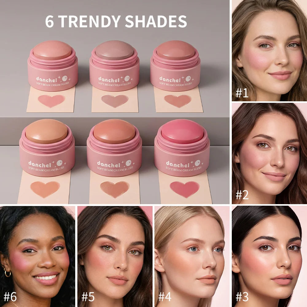 Soft Cream Blush Makeup Smooth Multi-Use Blushes - 3