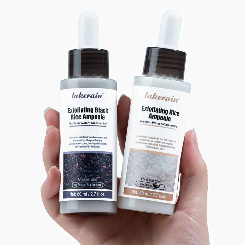 White Black Rice Exfoliating Serum Peeling Hydrating Toner