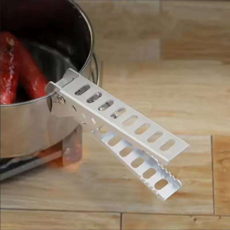 Portable Camping Pot Gripper Anti Scald Bowl Clamp Hot Pan Holder - 5
