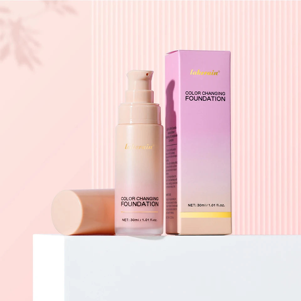 Lakerain Color Changing Liquid Foundation Moisturizing Base Makeup