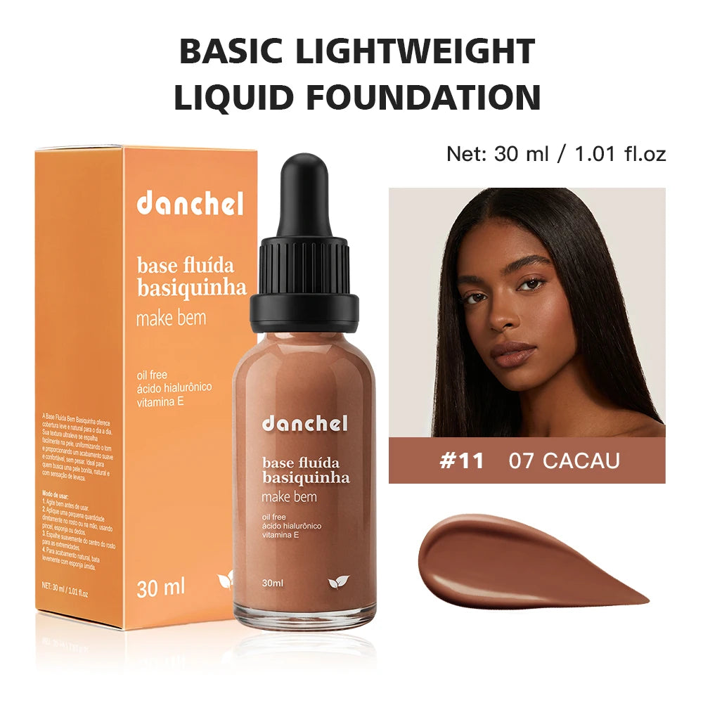 Danchel Lightweight Liquid Foundation Matte Soft Makeup - 27