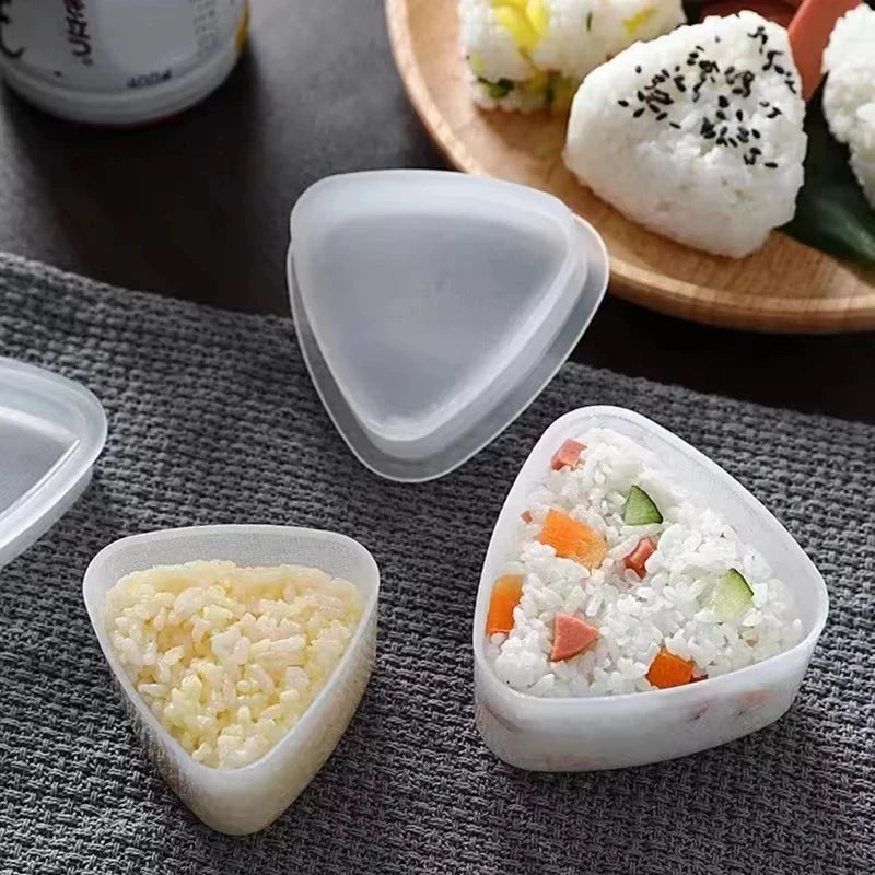 2pc Triangle Sushi Onigiri Mold Set Rice Ball Press Maker Bento Tool - 13