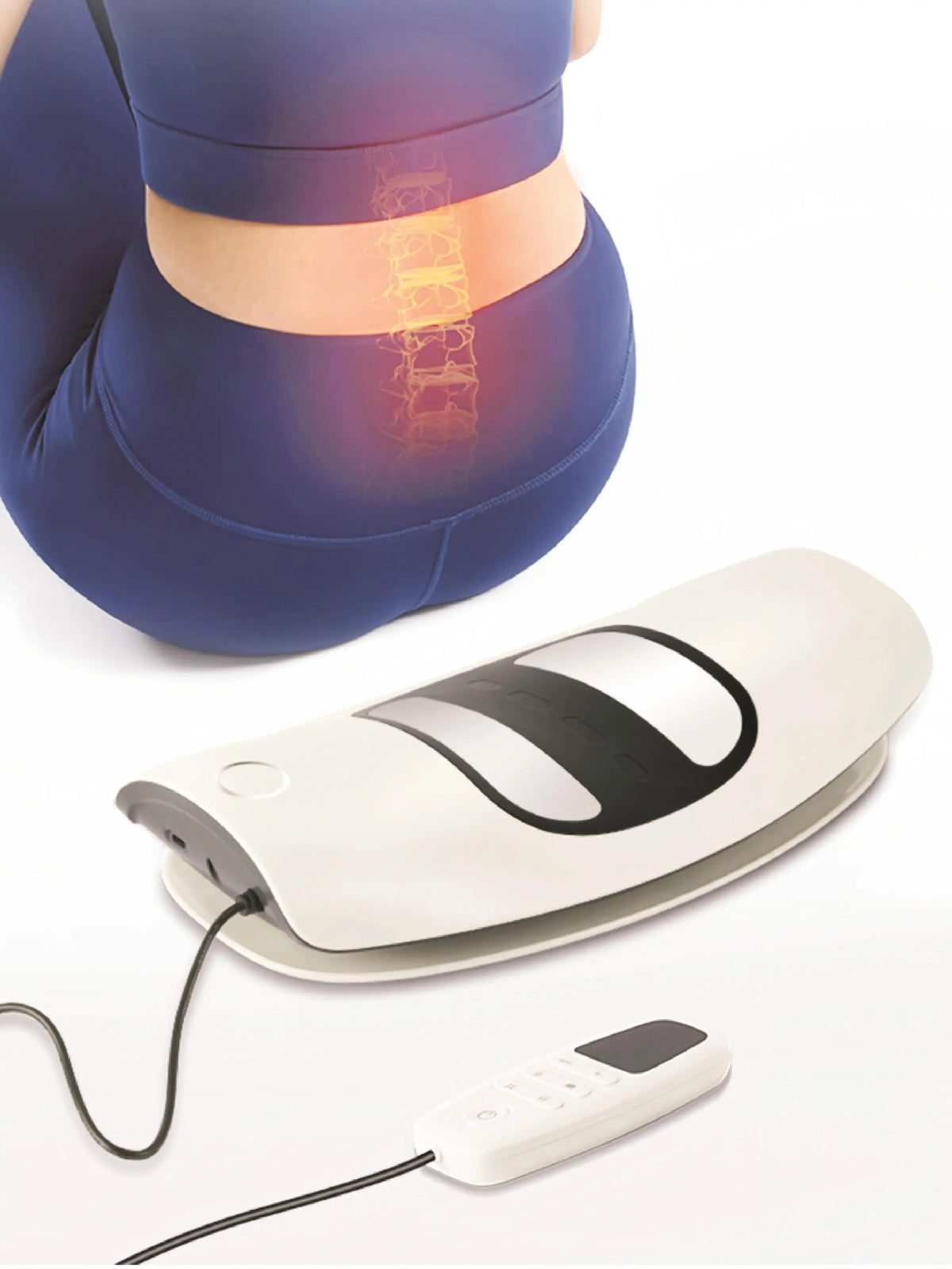 4 in 1 Lumbar Traction Device Back Stretcher Massager