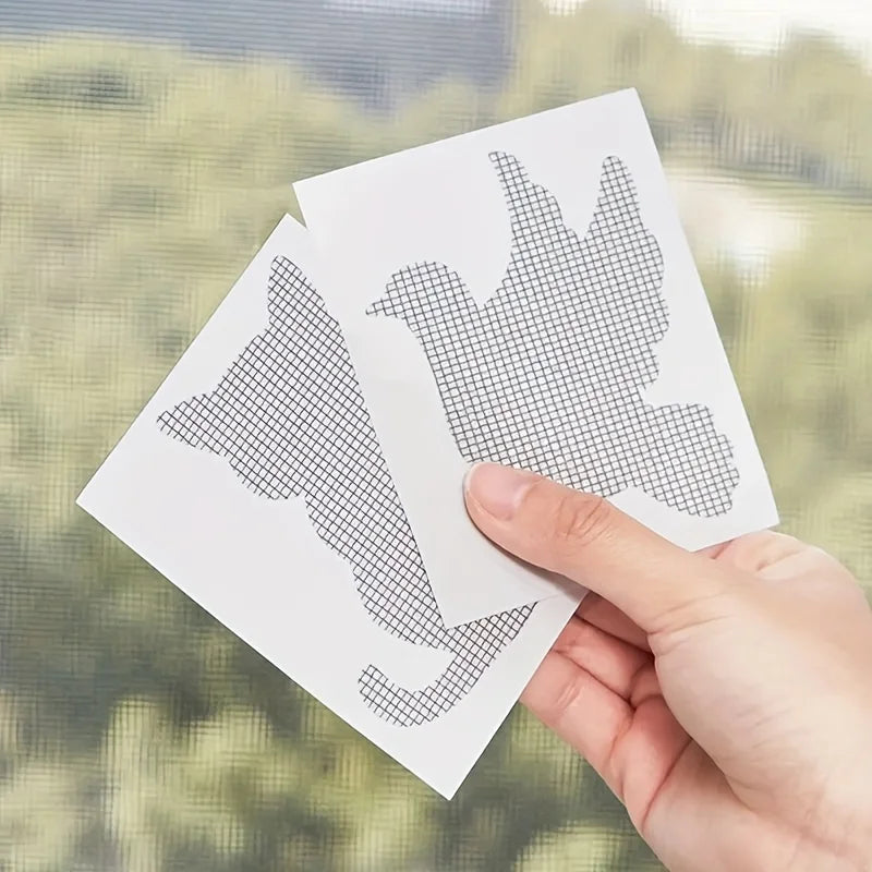 10Pcs Window Screen Repair Kit Adhesive Patch Mesh Net Fix Sticker - 5