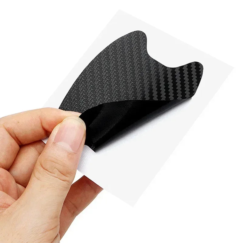 4PCS Car Door Handle Sticker Anti-Scratch Carbon Fiber Protector Film - 5