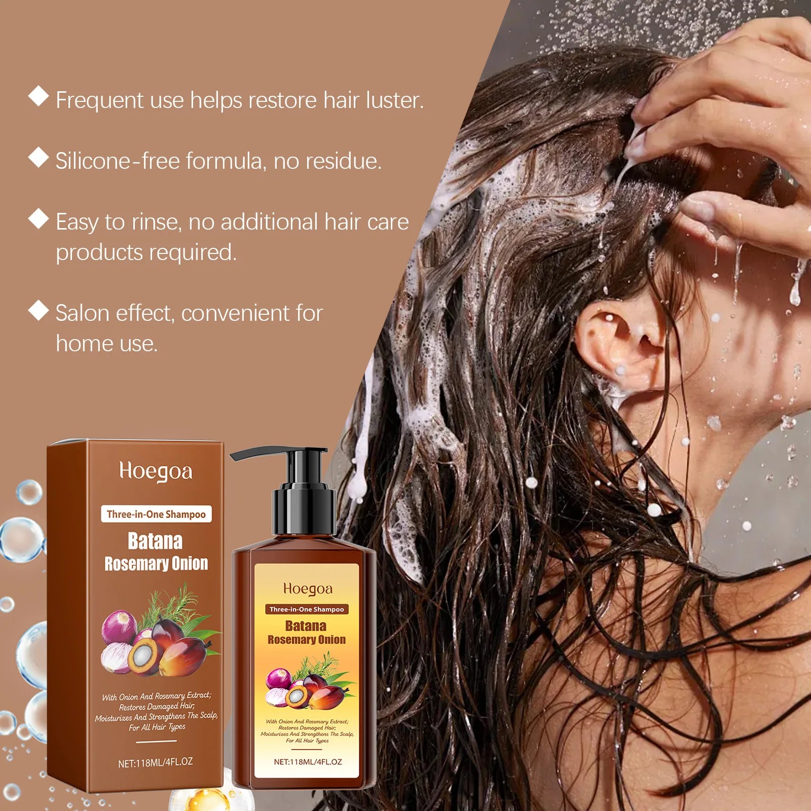 Hair Growth Shampoo Anti Dandruff Nourishing Repair Scalp Care - 11