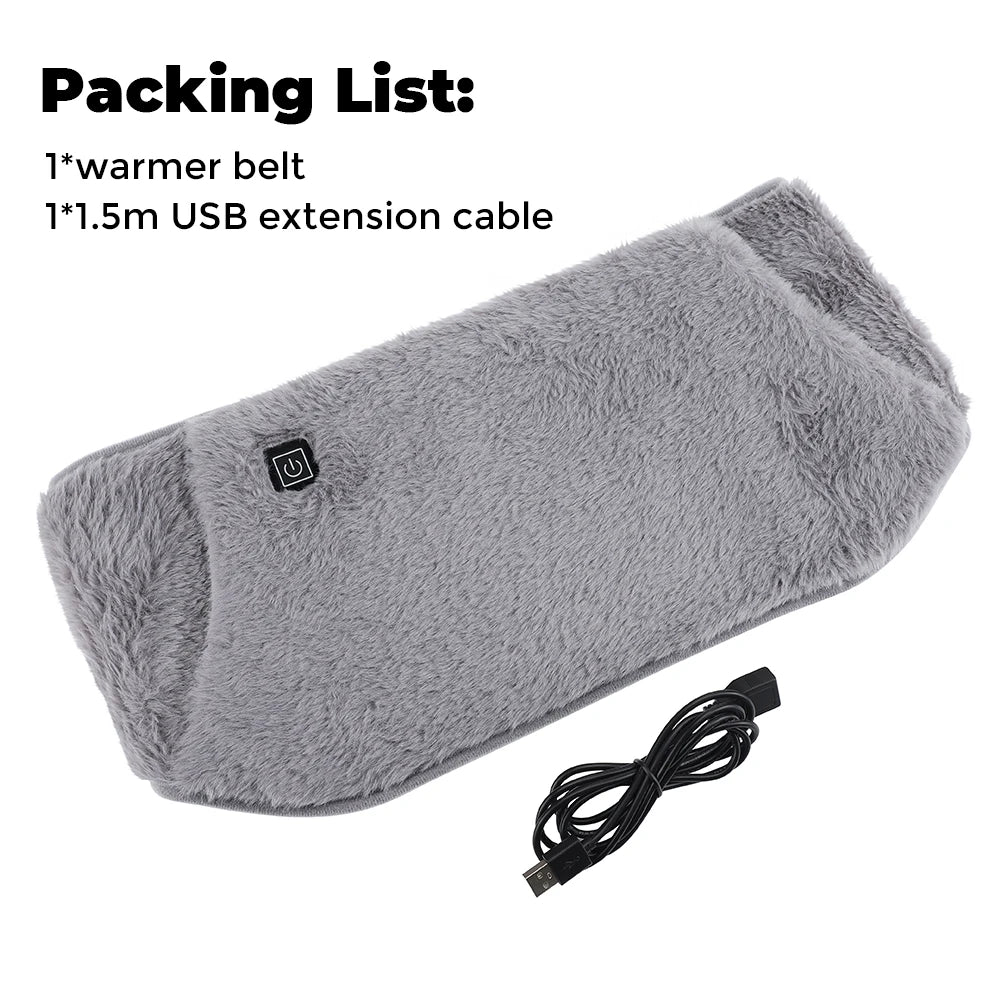 USB Electric Heating Belt Hand Warmer & Abdominal Cramp Relief Pad