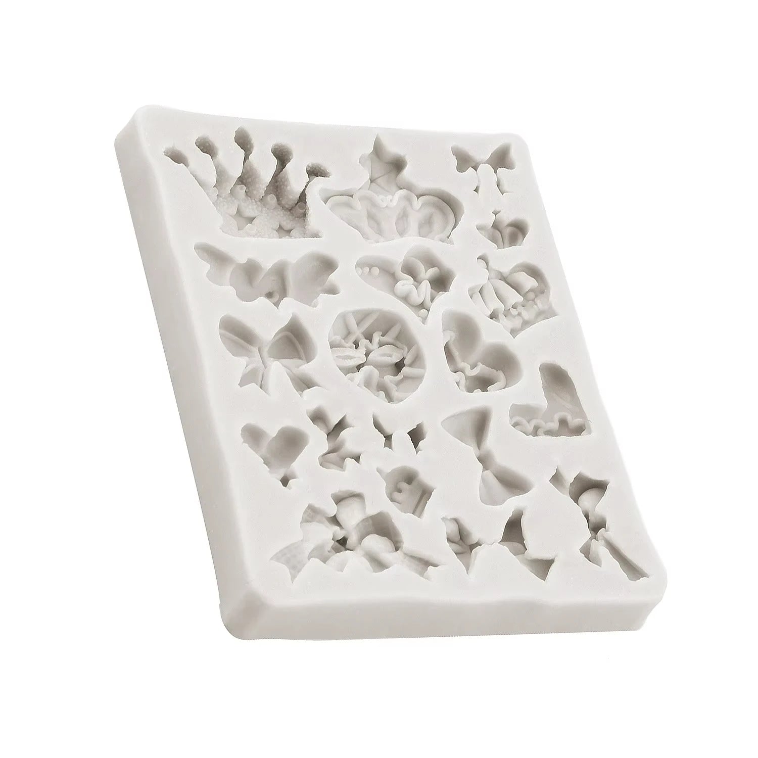 Crown and Bowknot Silicone Cake Mold Fondant Chocolate Decorating Tool - 9