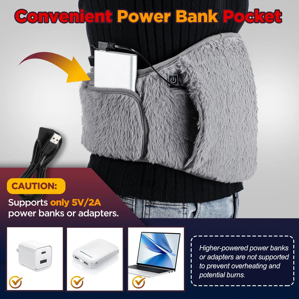 Electric Heated Waist Warmer & Uterus Warming Belt - 4