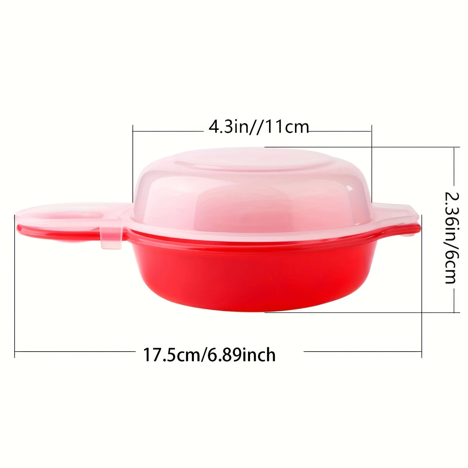 2PCS Microwave Egg Cooker Poacher Nonstick Fast Breakfast Maker Tool - 6