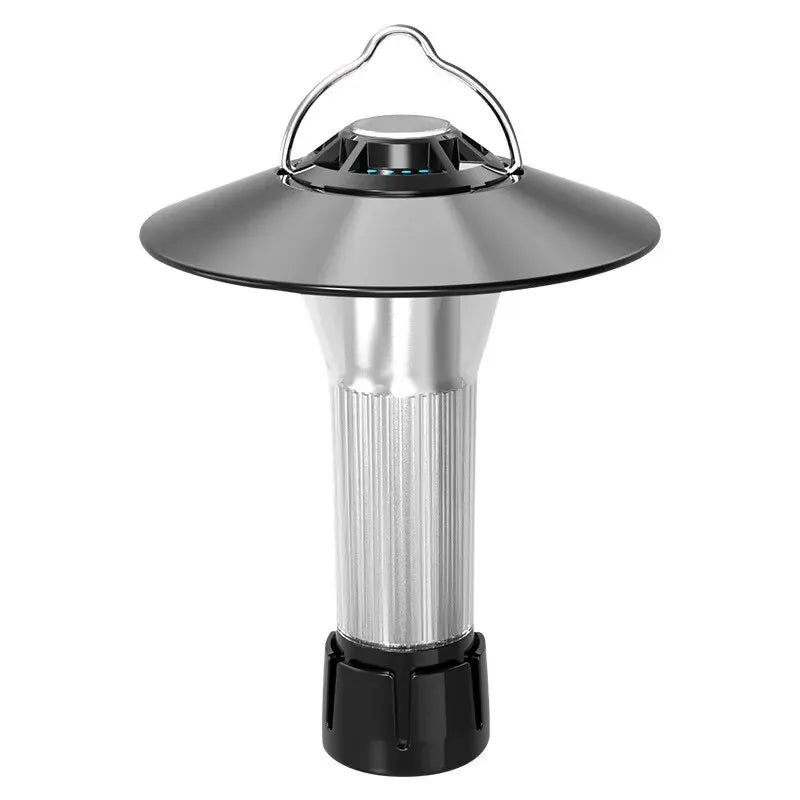 Portable LED Camping Lantern Rechargeable Flashlight with Tripod Stand - 7