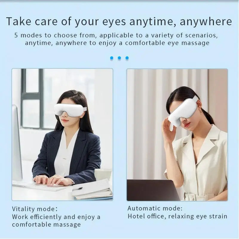 VIMYSHOW Rechargeable Air Pressure Eye Massager & Vibration Mask
