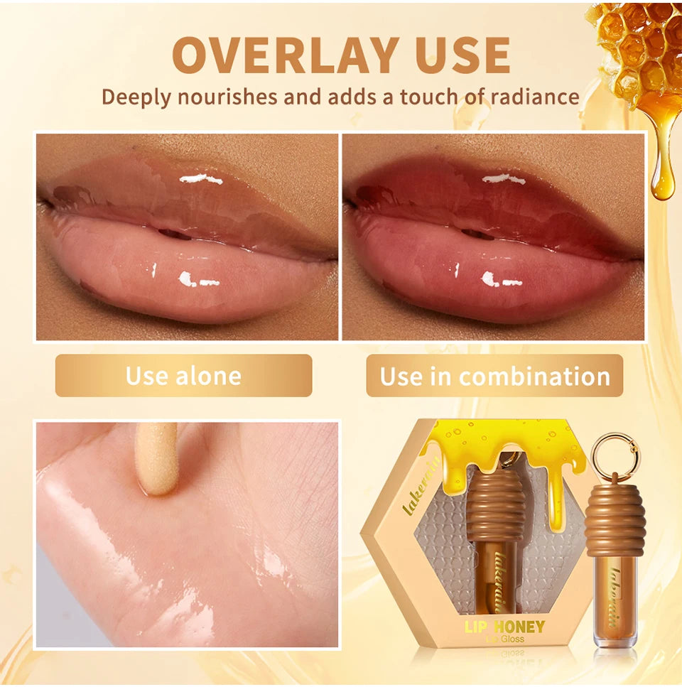 Honey Chocolate Lip Gloss Set Moisturizing Lip Oil Plumper