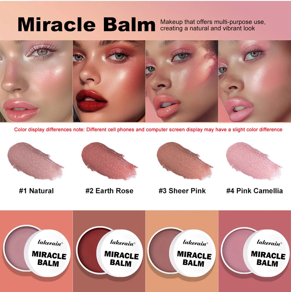 Multi Purpose Cream Blush Balm And Long Lasting Facial Makeup