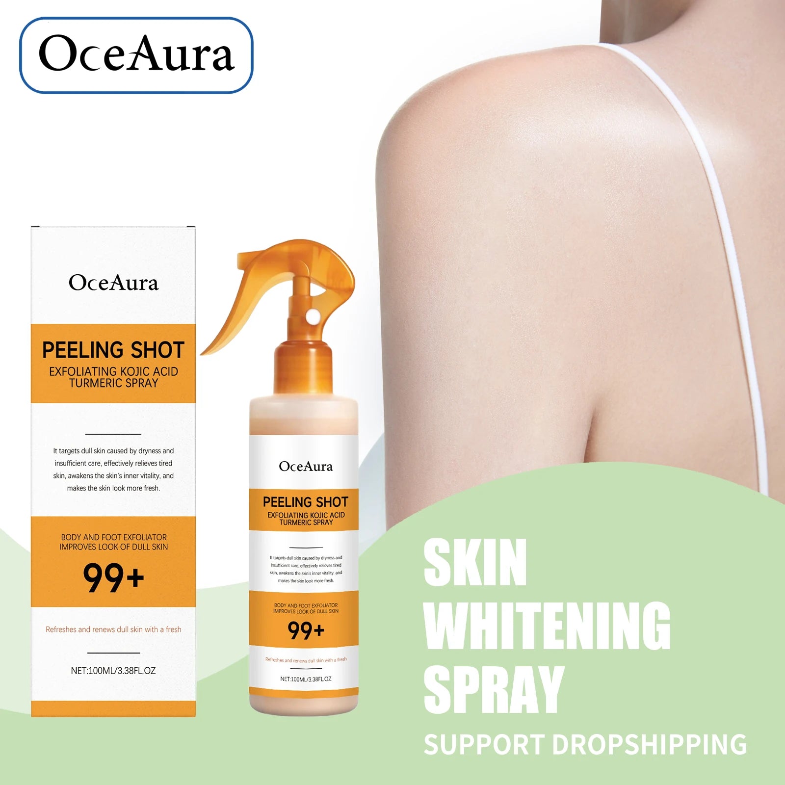 Moisturizing Skin Brightening Serum Foot Care Spray - 2