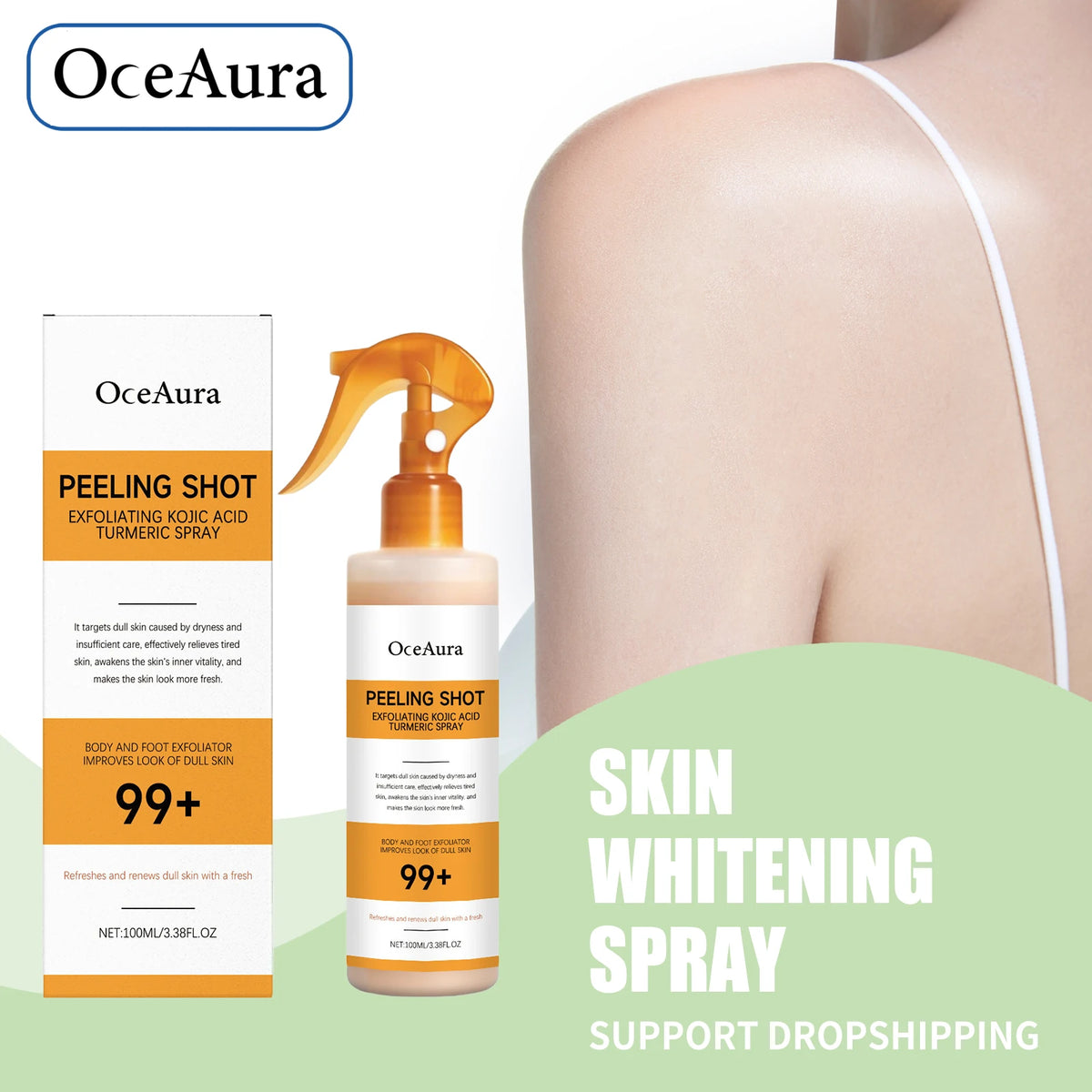 Moisturizing Skin Brightening Serum Foot Care Spray