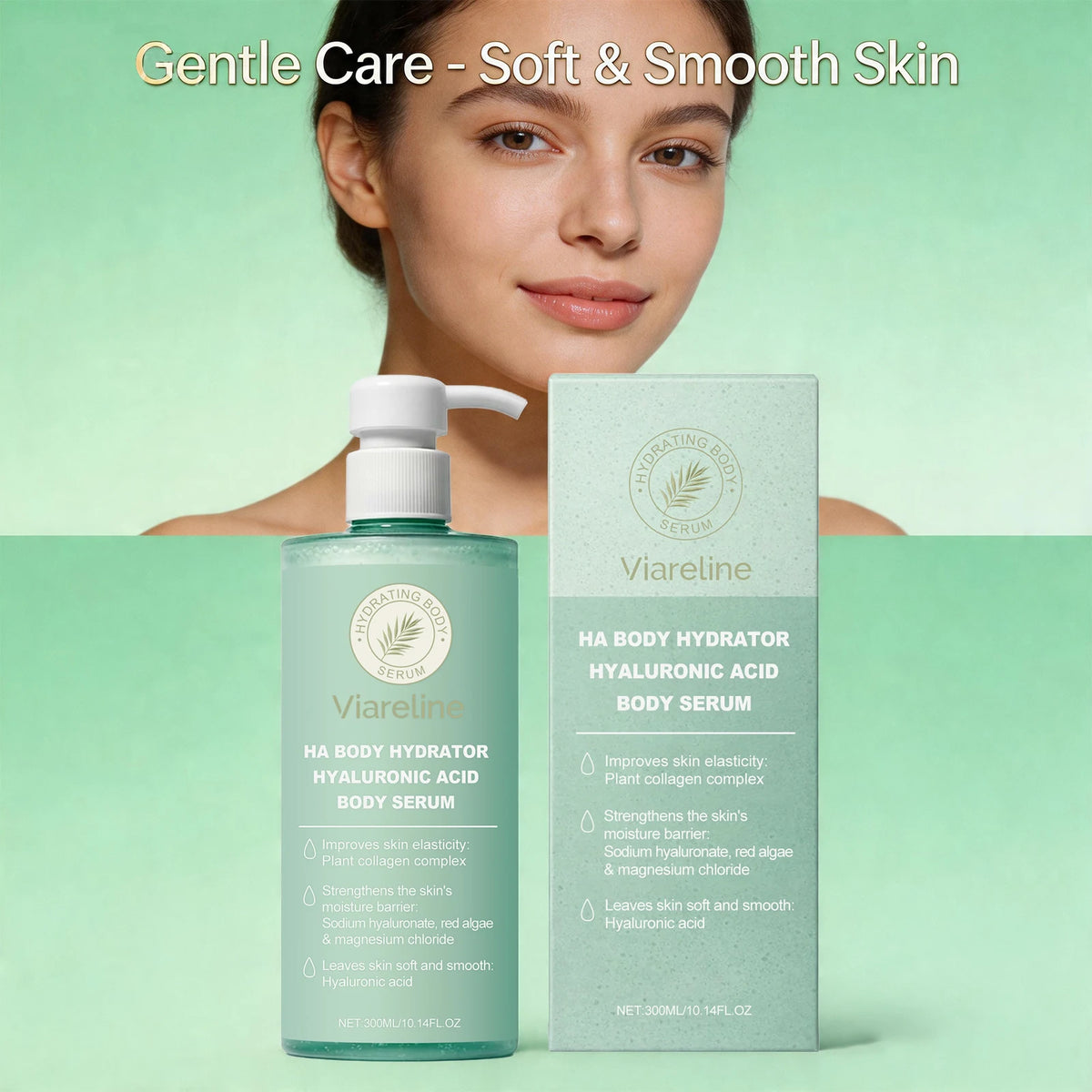 Hyaluronic Acid Body Serum for Dry Skin Moisturizing Care
