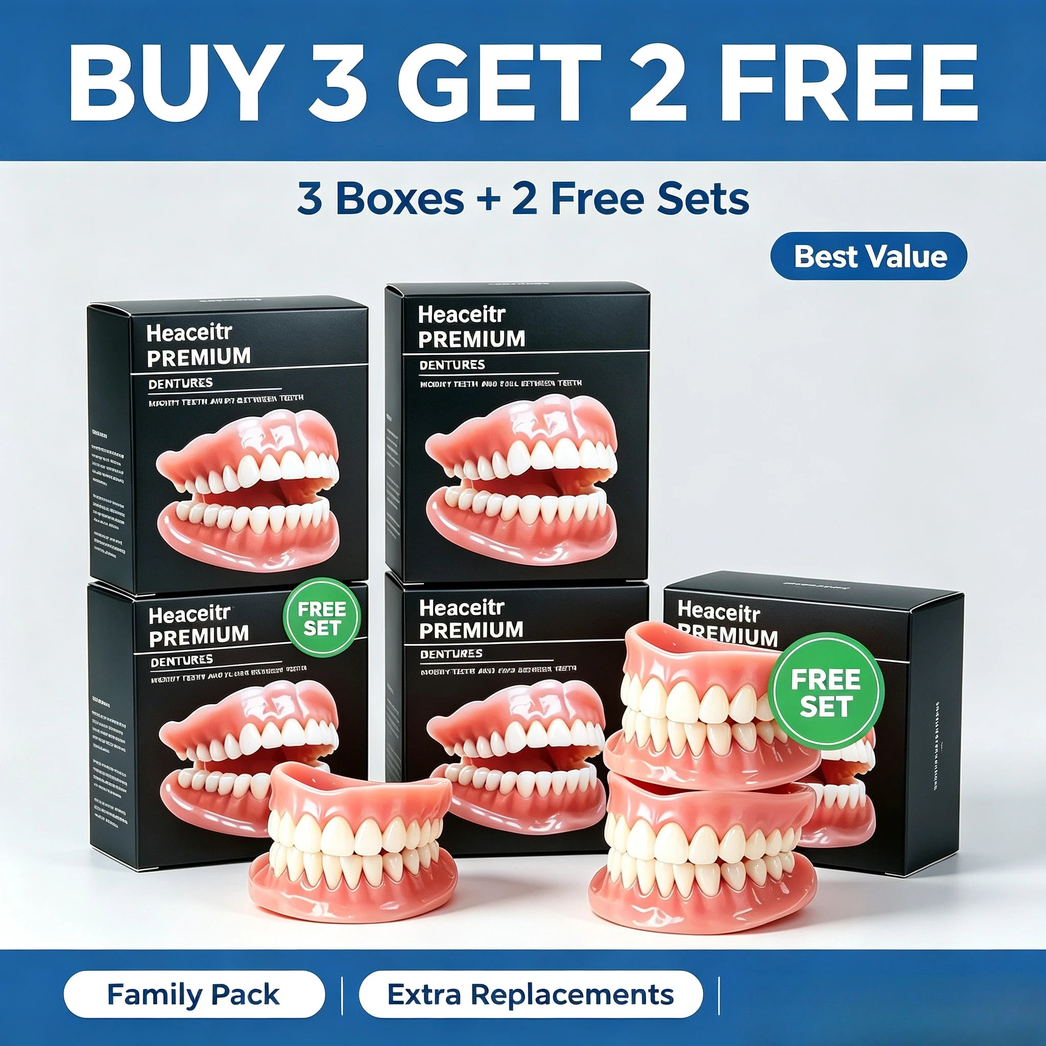 Slim Custom Fit Dentures Boil to Shape Comfort Denture - 8