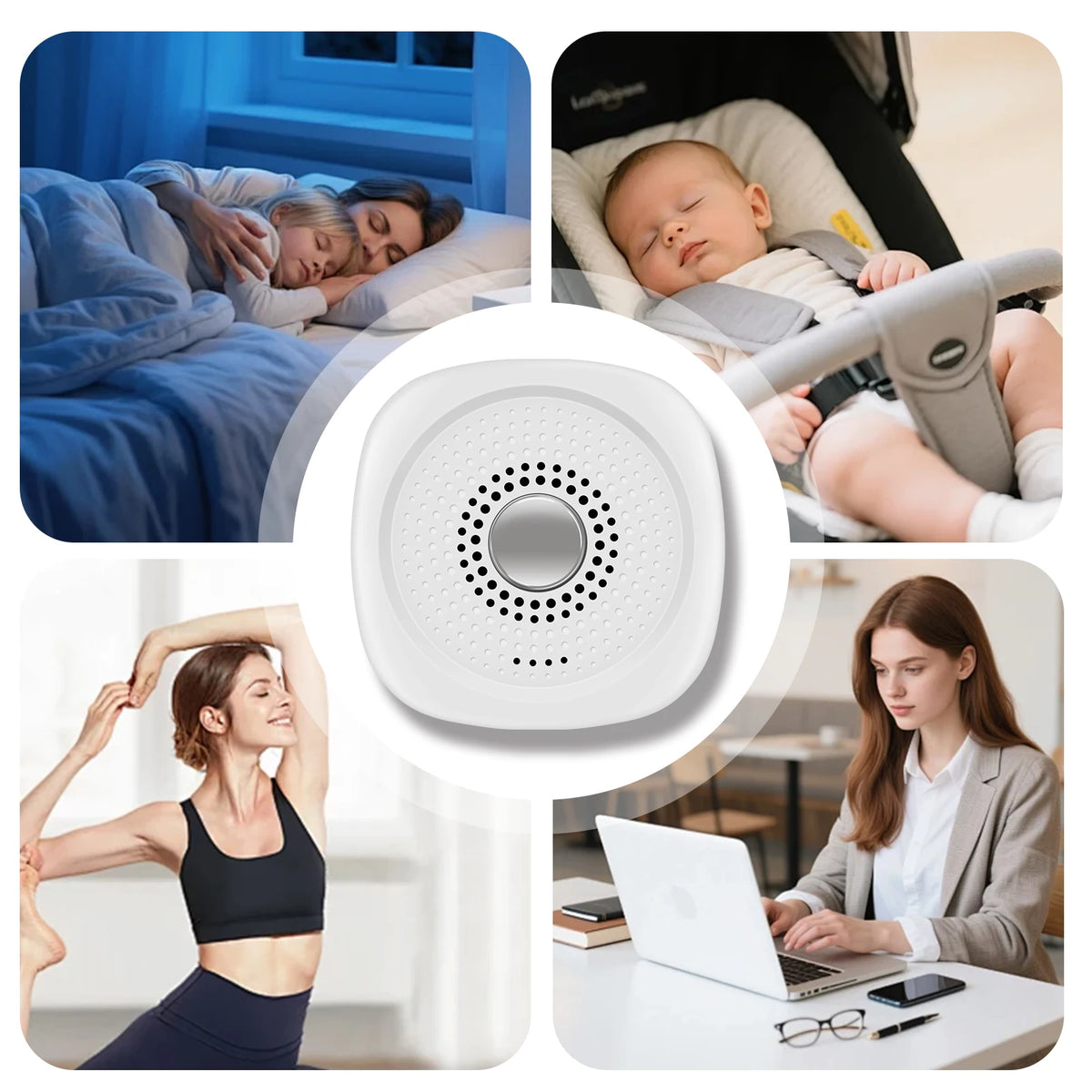 Portable White Noise Sound Machine Sleep Aid Device for Baby