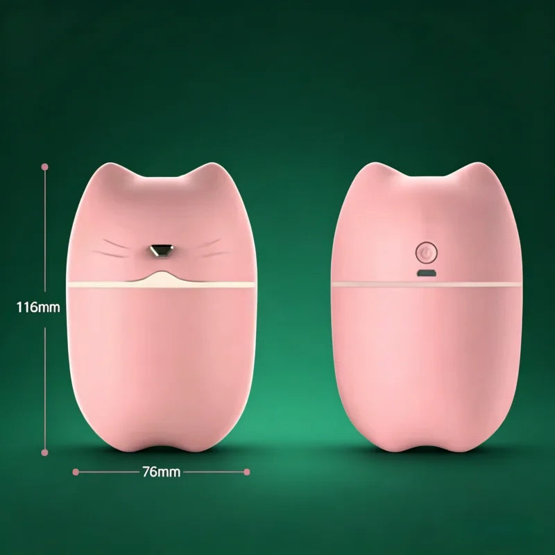Portable Mini USB Humidifier Desktop Cool Mist Air Purifier with Light