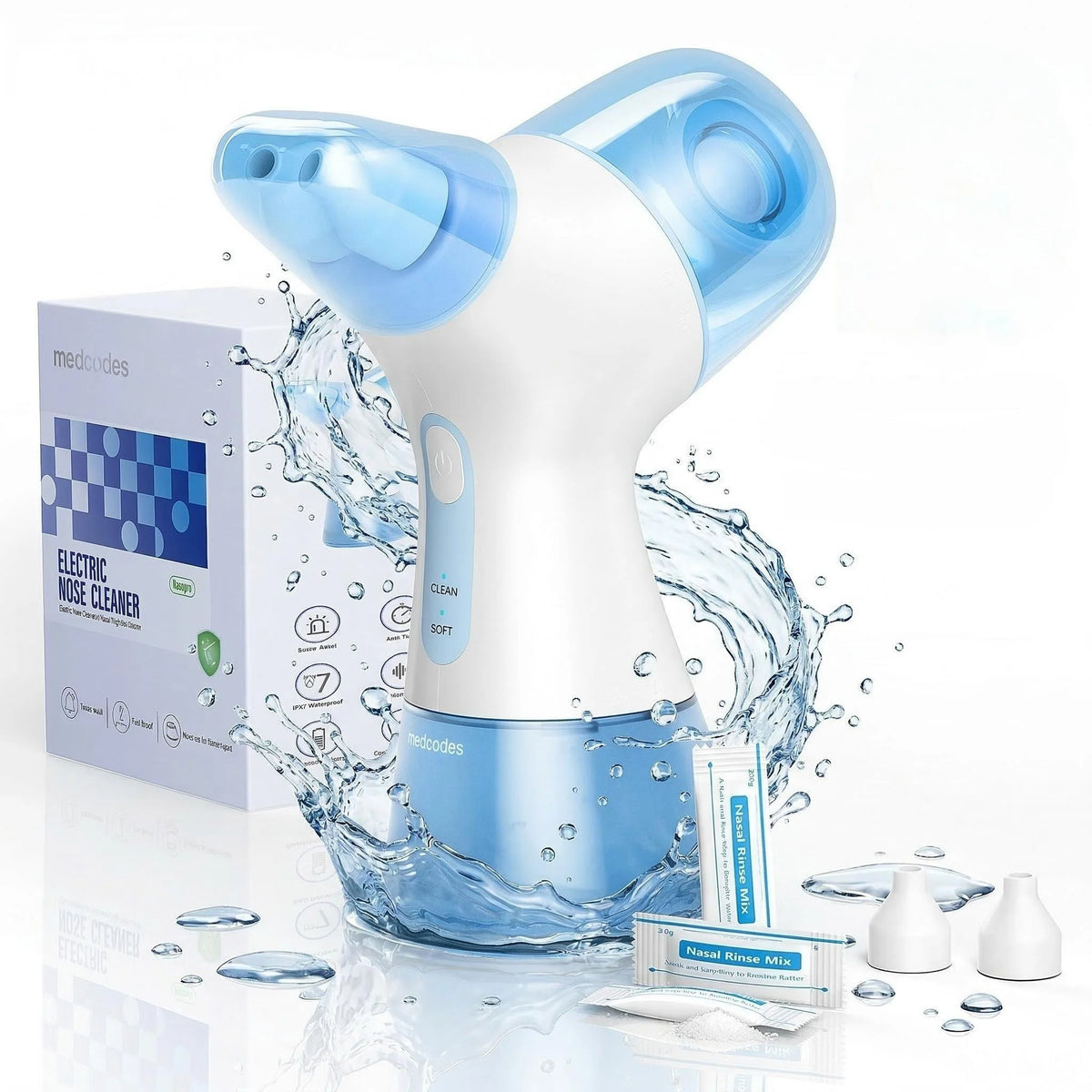 Electric Nasal Irrigation System Sinus Rinse Machine Nose Cleaner