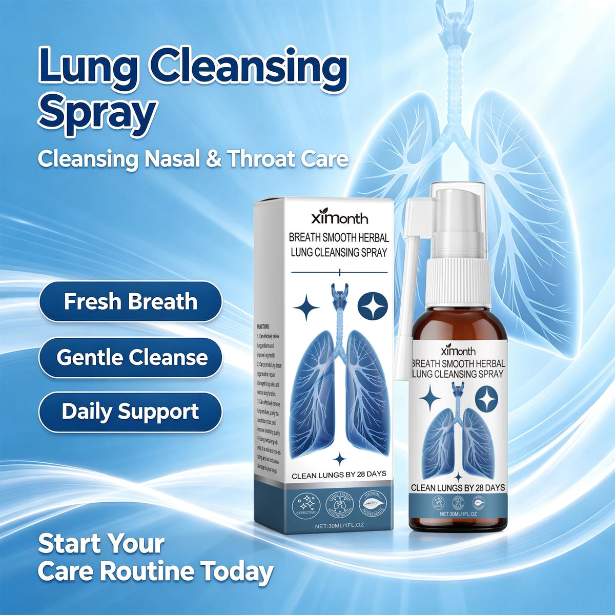 Ximonth Herbal Nasal & Throat Cleansing Care Spray