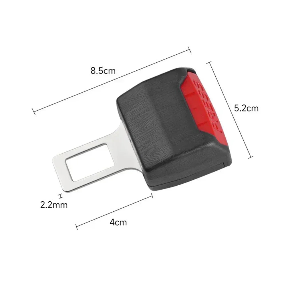 2Pcs Car Seat Belt Extender Buckle Safety Lock Extension Converter