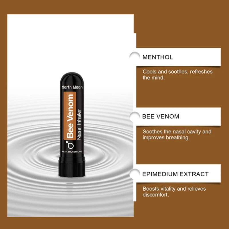 Mens Nursing Nasal Sniffing Stick Bee Venom Vital Boost Inhaler