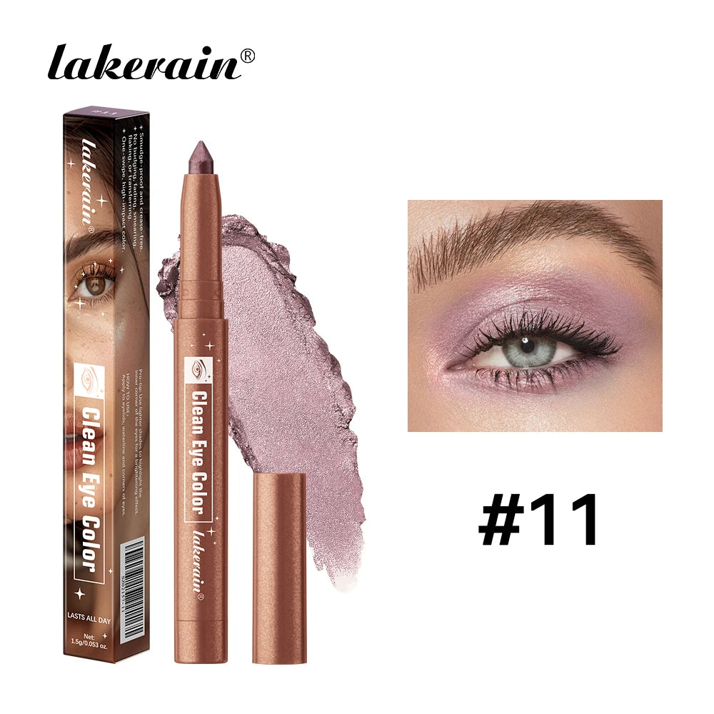 Smudge Proof Eyeshadow Stick Long Lasting Shimmer Matte Pencil Crayon - 18