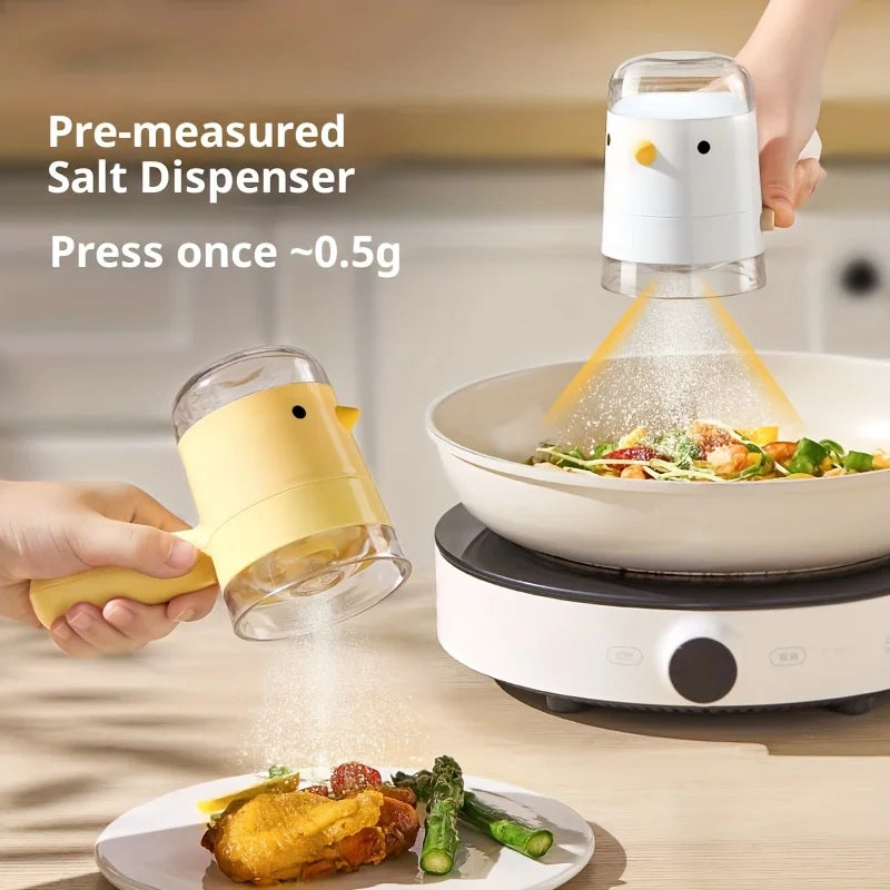 Bird Shaped Quantitative Salt Dispenser Precise Seasoning Control Jar