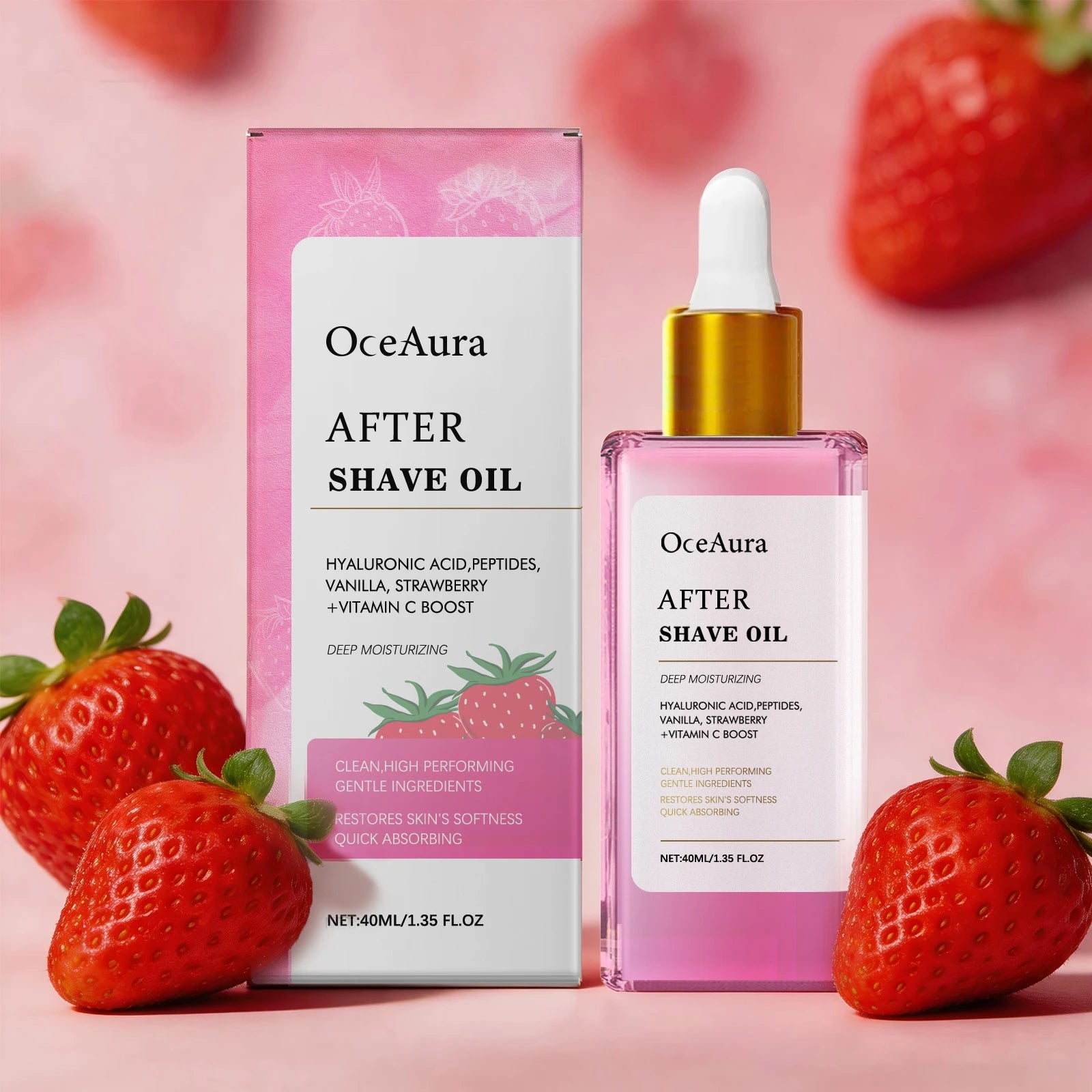 Strawberry After Shave Oil Soothing Post Wax Hair Removal Care - 3