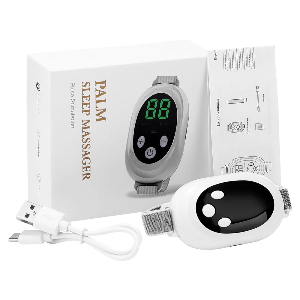 Handheld Sleep Aid Device Microcurrent Palm Pulse Massager - 14