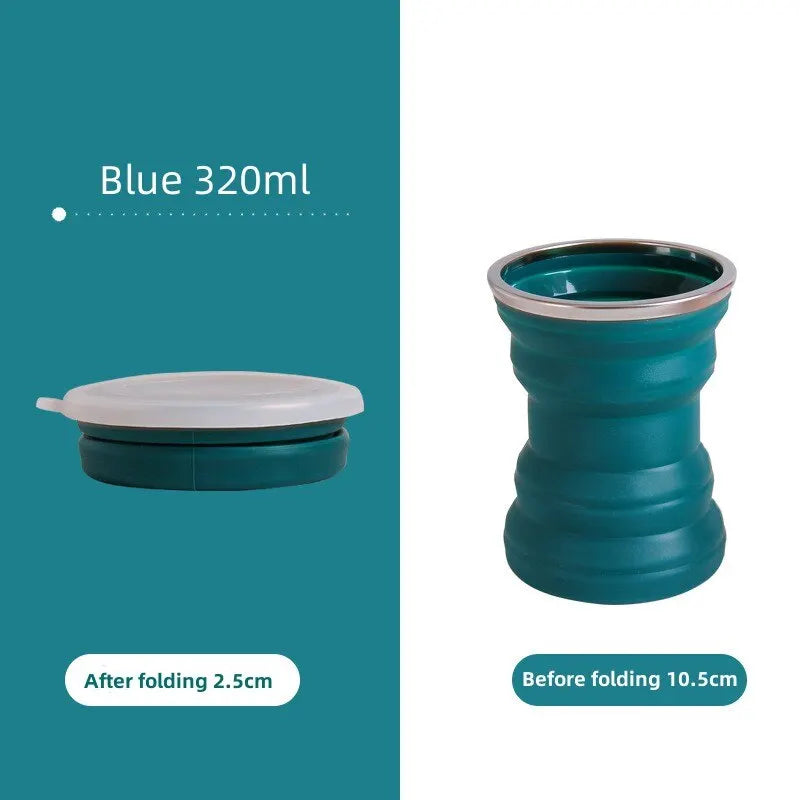 Portable Silicone Collapsible Cup Foldable Travel Mug for Hot Drinks - 24