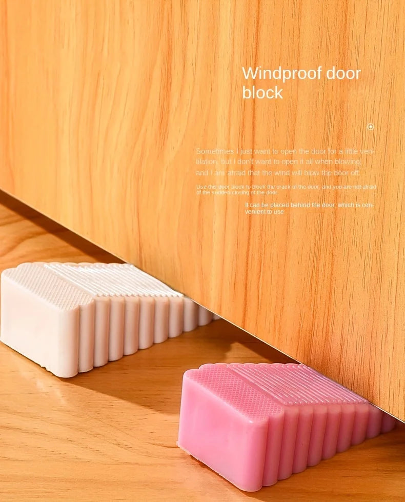 Silicone Door Stop Wedge Heavy Duty Non Slip Floor Protector Door Stopper