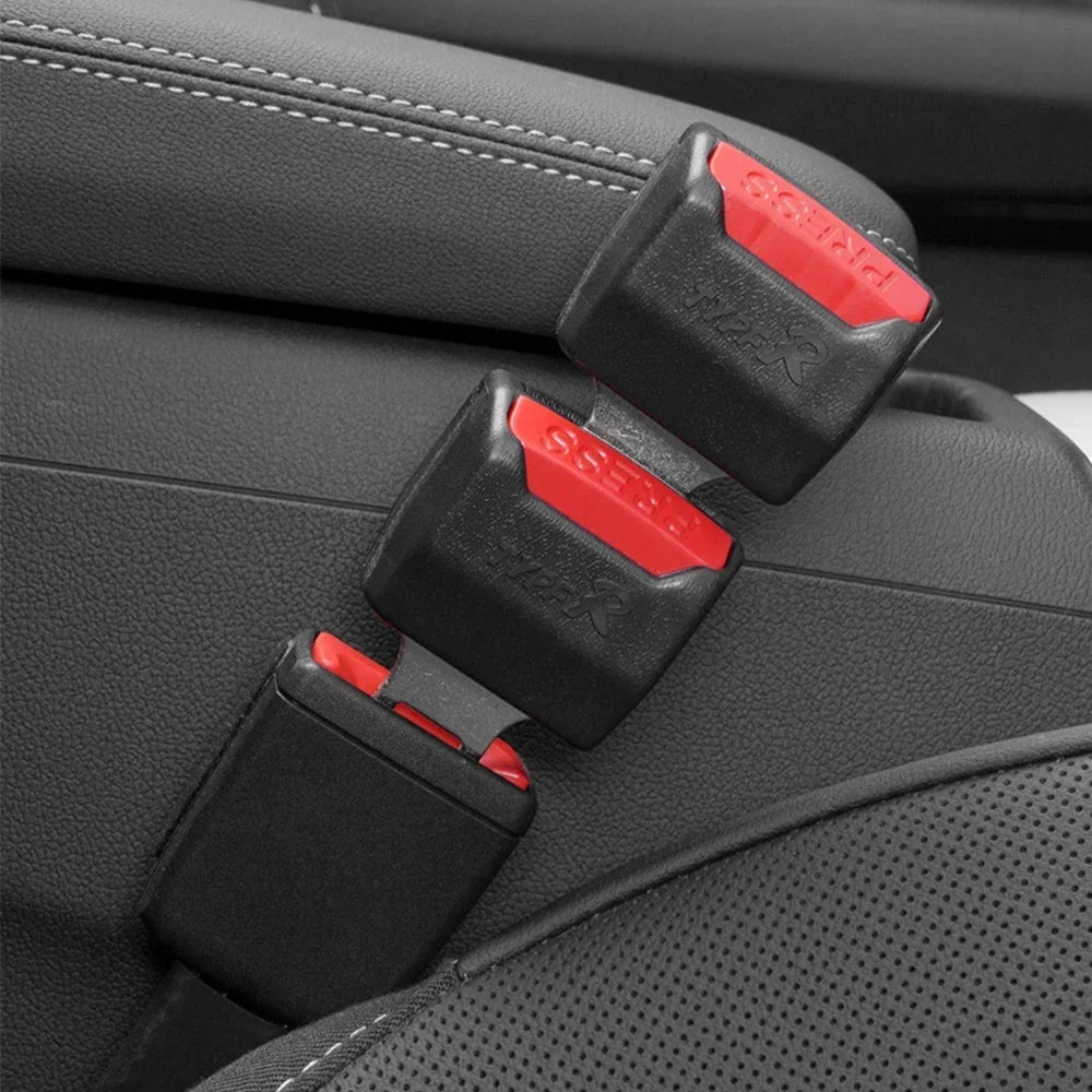 2Pcs Car Seat Belt Extender Buckle Safety Lock Extension Converter