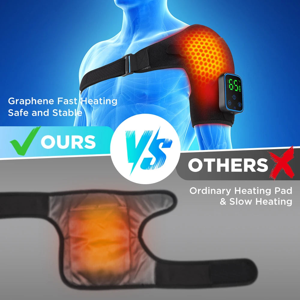 Smart Cordless Shoulder Heating Massager Electric Brace