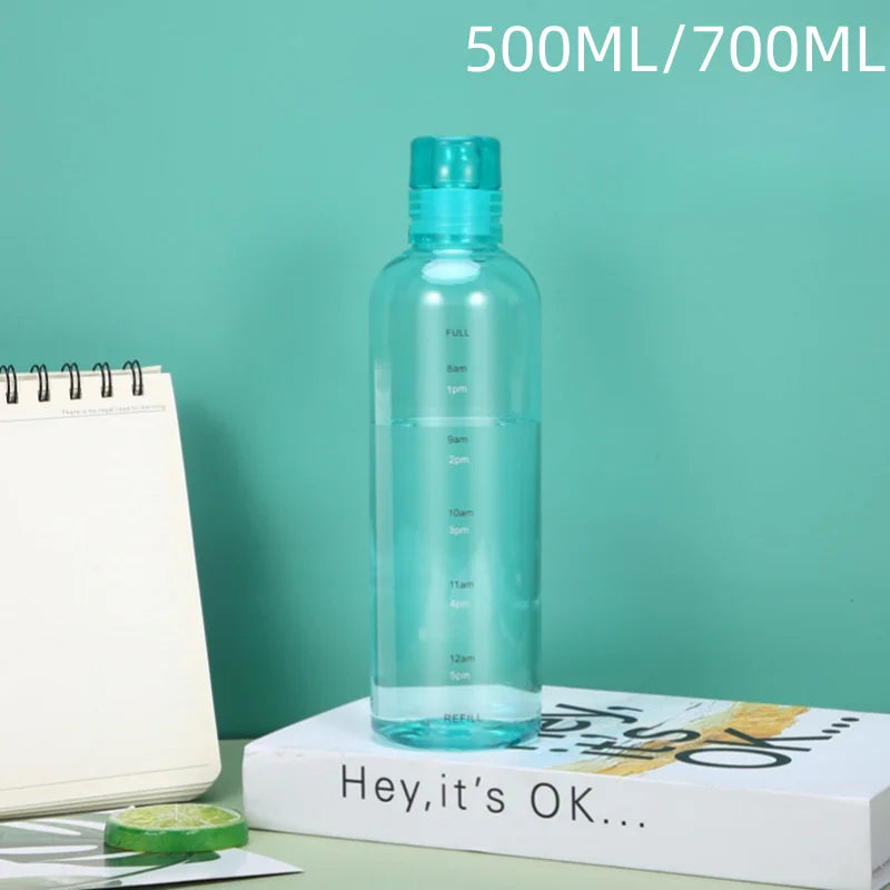 Large Capacity Transparent Water Bottle Portable Sports Travel Cup